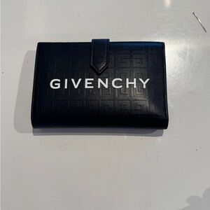 Givenchy Black Leather Wallet nwt